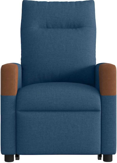 Sessel mit Fußhocker Blue 50x54x100cm