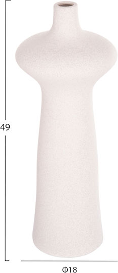 Ceramic Tabletop Decor Fb94636.01 Crystal Off-White Φ18 8x50cm
