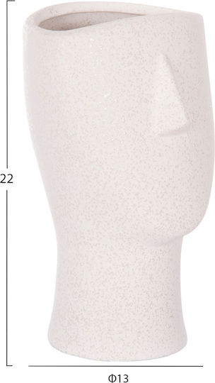 Ceramic Tabletop Decorative Item Fb94632 Off-White Crystal 13.5x13.5x22.5cm