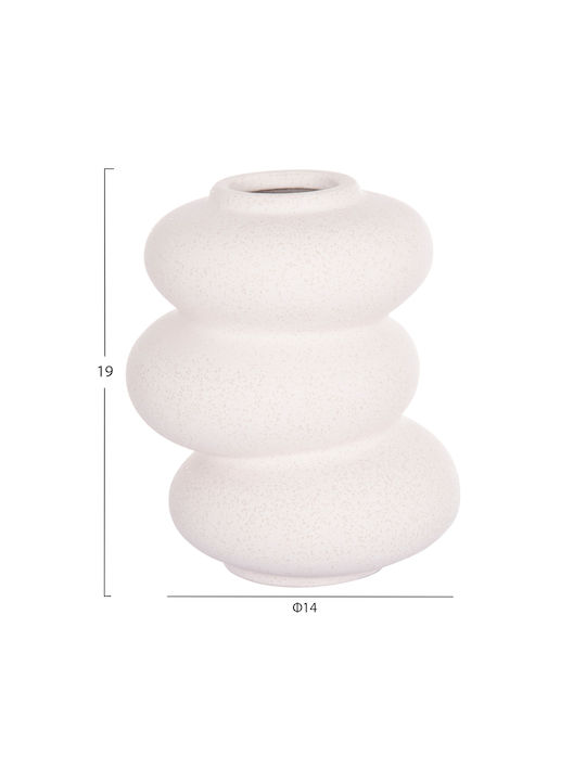 Ceramic Tabletop Decor Fb94628.01 Off-White Crystal Ø16x19 5pcs