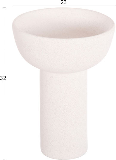 Tabletop Ceramic Decorative Fb94602.01 Off-White Crystalline Φ23 5x33cm
