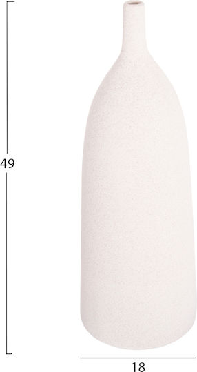 Tabletop Ceramic Decorative Item Fb94633.01 Off-White Crystal Φ18 5x50 5cm