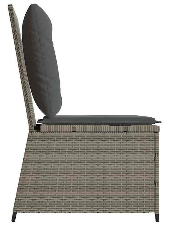 Four-Seater Sofa Outdoor Rattan with Pillows 54x67x95cm