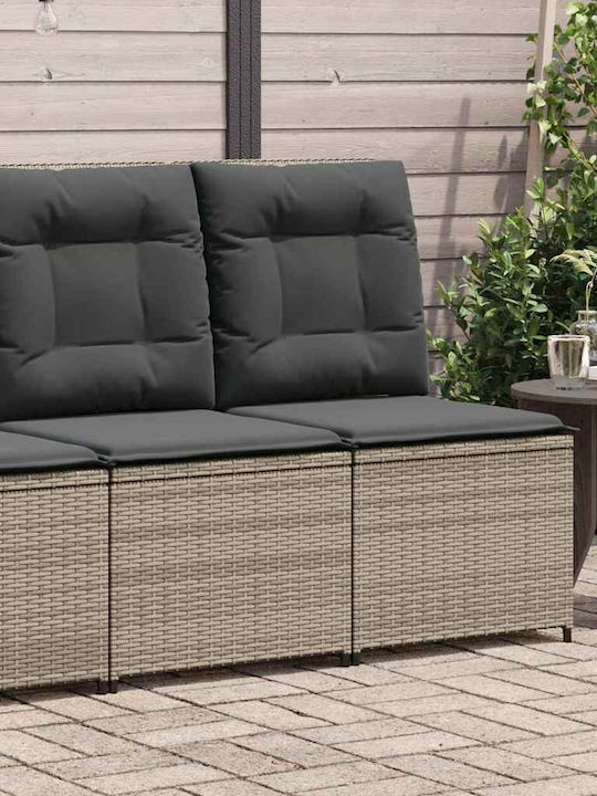 Four-Seater Sofa Outdoor Rattan with Pillows 54x67x95cm