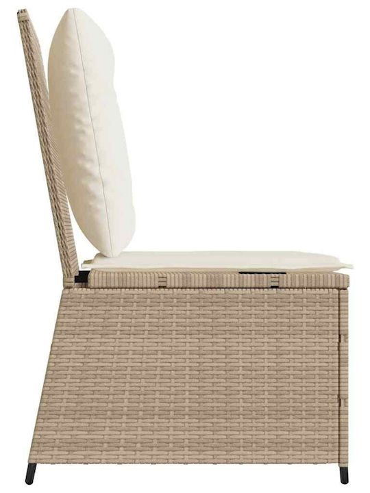 Four-Seater Sofa Outdoor Rattan with Pillows 54x67x95cm
