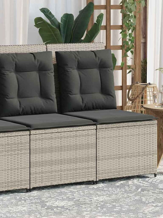 Four-Seater Sofa Outdoor Rattan with Pillows 54x67x95cm