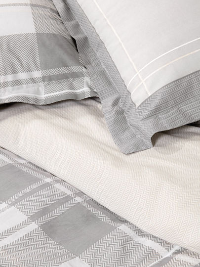 Nima Set Super dublu 4buc 240x260cm Arthur Arthur Grey-beige