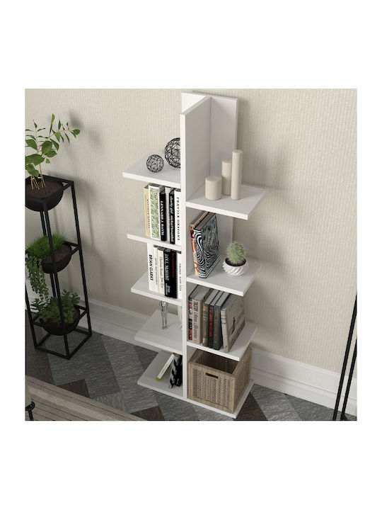 Bibliotecă Tree Alb 45x21.4x113cm