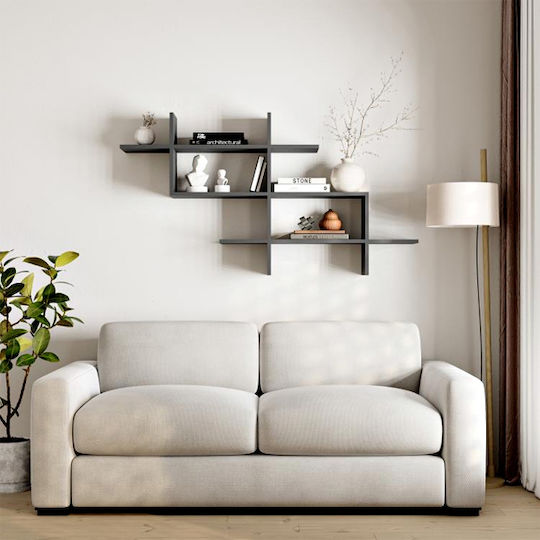 Стенен Рафт Halic Антрацит 150x22x82см