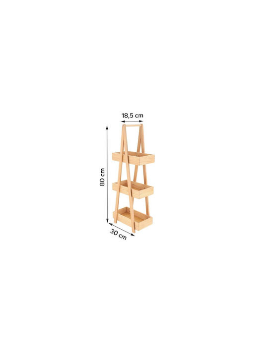 Bibliotecă Bej 30x19x81 cm