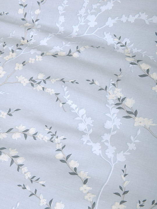 Nima Duvet Cover Set Cotton Single with Pillowcase 160x240 Inverno Blue