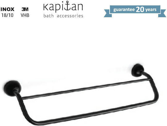 Kapitan Rail Баня Единична Подов с винтове ​50x50см Inox Черен