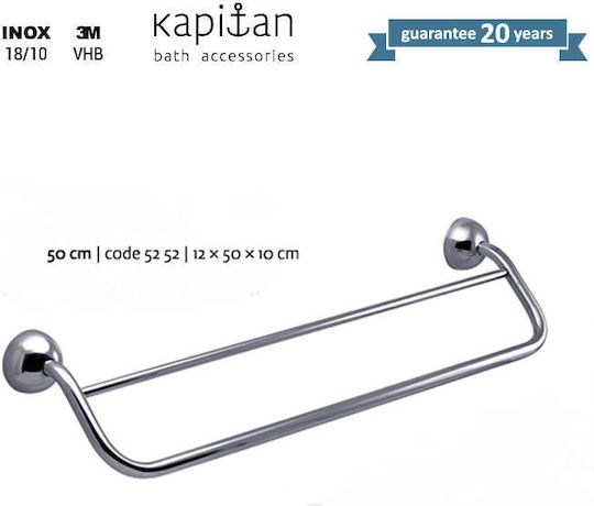 Kapitan Schiene Badezimmer Einzel Wandmontage Schrauben ​50x50cm Inox Silber
