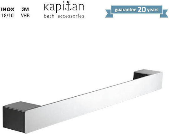 Kapitan Single Wall-Mounted Bathroom Rail ​60x60cm Inox Gray