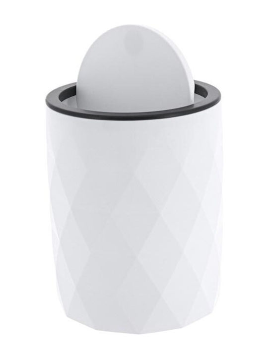 Plastic Bathroom Basket 6lt White