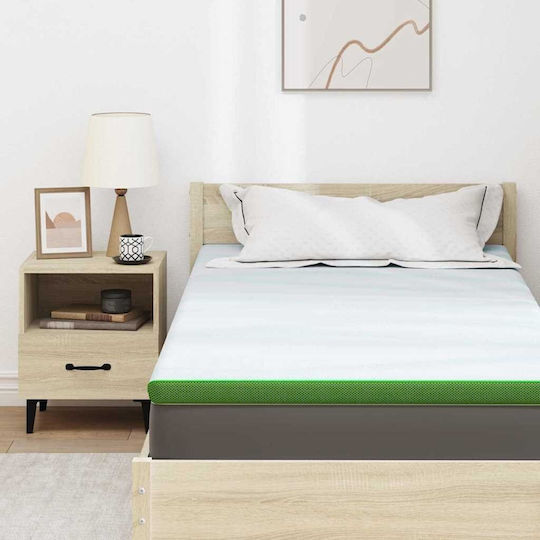 vidaXL Ανώστρωμα Ημίδιπλο Foam 120x200x6εκ.