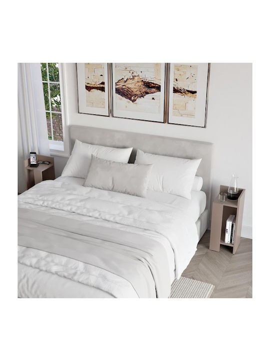 Bedside Tables Elos Wooden Brown 2 Pieces 25x27x60cm