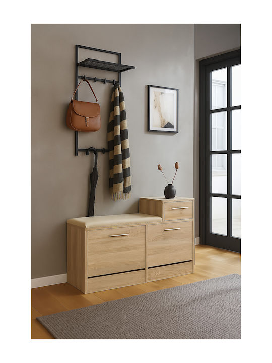Wooden Shoe Organizer Beige 94.5x31x56.5cm