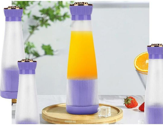 Ασύρματο Μπλέντερ με Πλαστική Κανάτα 400 ml Μωβ