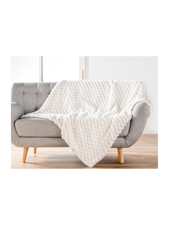 Douceur d'Intérieur Frosty Ριχτάρι Πολυθρόνας Sherpa 180x220εκ. Frosty