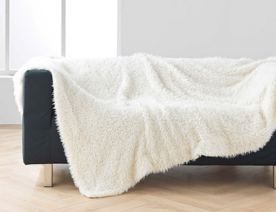 L-c Mouton Ριχτάρι Πολυθρόνας Γούνινο 180x220εκ. Mouton