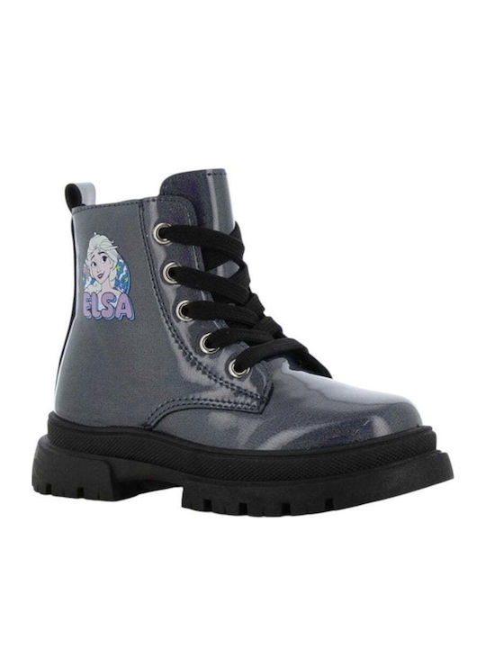 Frozen Παιδικά Μποτάκια με Κορδόνια Μπλε