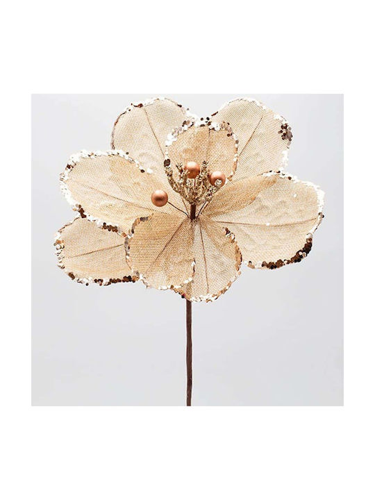 Λουλουδι Rustik Λινατσα Σαμπανι Περλες Glitter 25x45cm Λουλουδι Rustik Λινατσα Σαμπανι Περλες Glitter 25x45cm