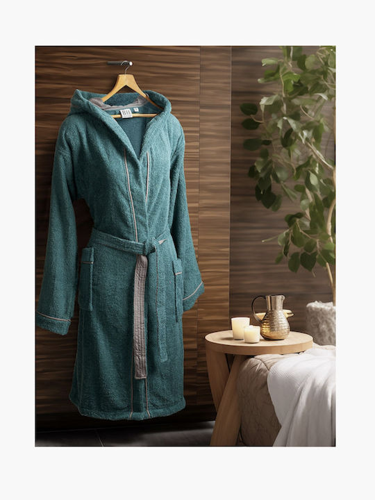 Beauty Home Hooded Bathrobe Anthracite