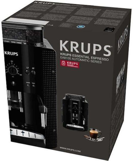 Krups Αυτόματη Μηχανή Espresso 1450W Πίεσης 15bar με Μύλο Άλεσης Γκρι EA816B70