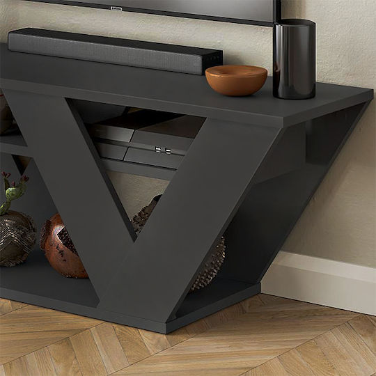 TV-Ständer Pipralla Anthrazit M110xP40xH30cm