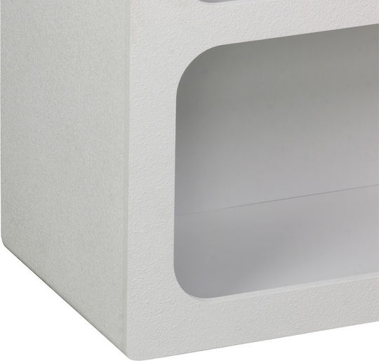 Wall Shelf Emersi White 70x35x100cm