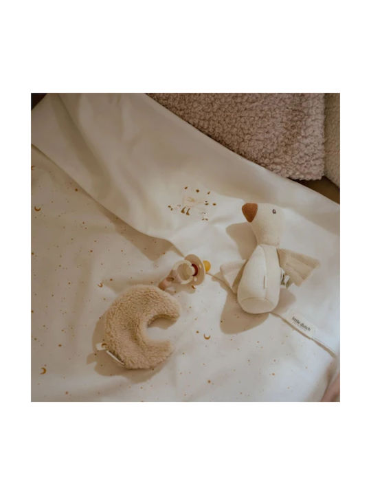 Little Dutch Little Goose Baby Sheet Crib Cotton White 110x140cm