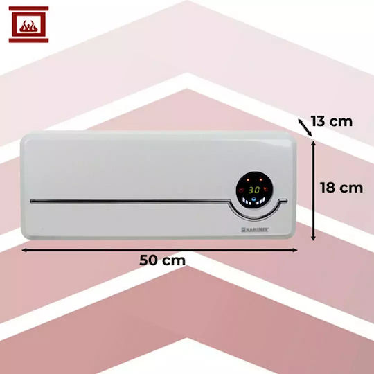 Kaminer Airo Αερόθερμο Δωματίου Τοίχου Λευκό 2000W