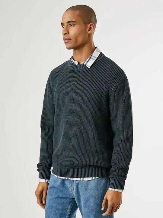 Neck Sweater Dark Blue