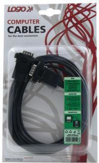Vga Cable D-sub M Vga D-sub M 3m Gray Blister Logo