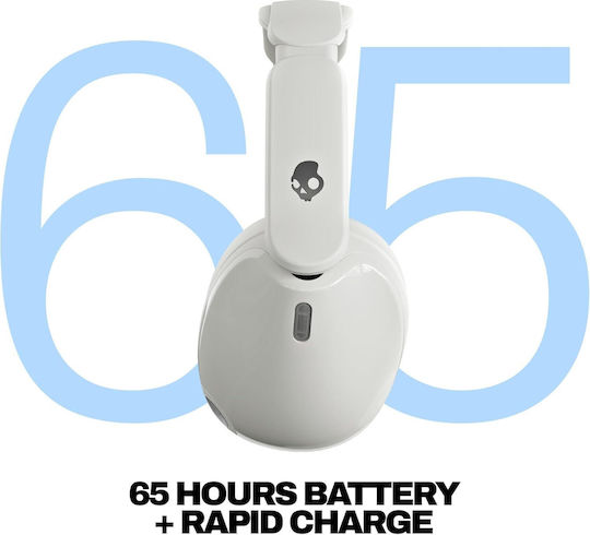 Skullcandy HESH 540 ANC Wireless / Wired Over Ear Headphones with 65 hours of Operation and Quick Charge White