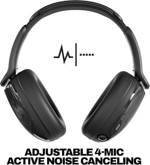 Skullcandy HESH 540 ANC Wireless / Wired Over Ear Headphones with 65 hours of Operation and Quick Charge Black