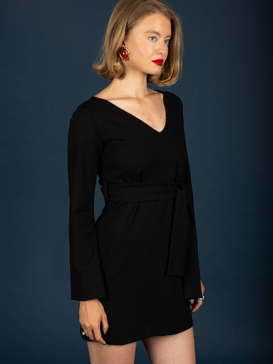 Mini Damenkleid Jet Schwarz