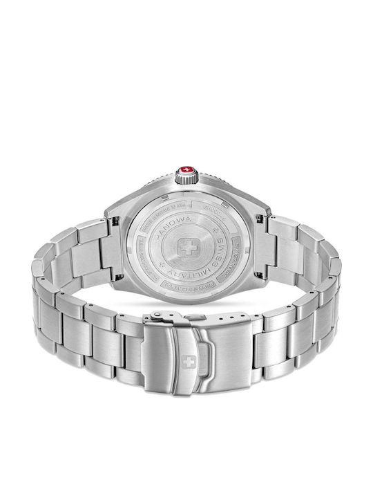 Swiss Military Hanowa Herrenuhr Batterie mit Silber rostfreiem Stahlarmband