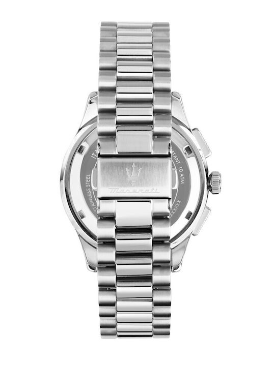 Maserati Men's Watch 42mm Chronograph Battery with Silver Metal Bracelet