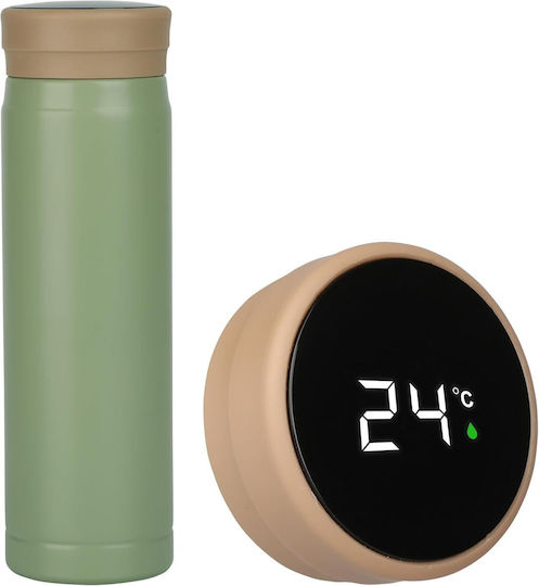 Belle Vous Pahar Termos Oțel Inoxidabil / Sticlă 280ml Verde