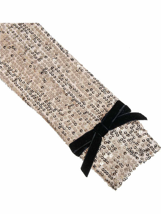 Children's Dress with Sequins Gold