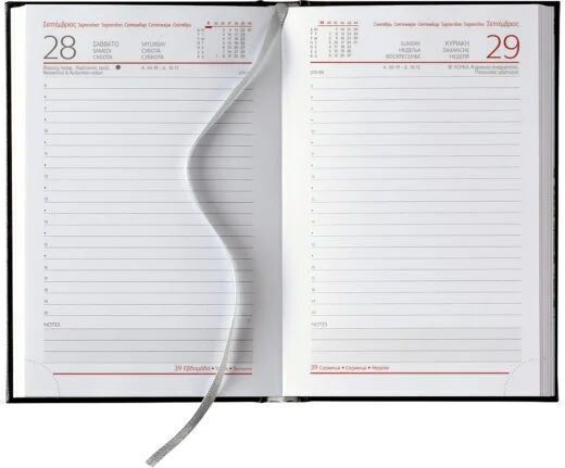 Daily Diary 2026 11*16.5cm Sidney Classic Petrol Blue S