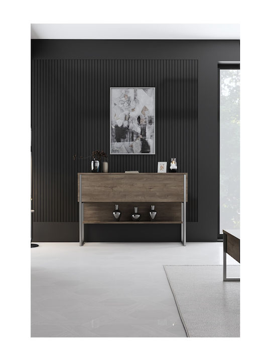 Συρταριέρα Κρεβατοκάμαρας Silver, Walnut 120x30x80cm