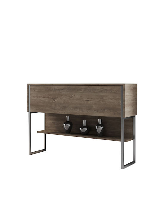 Συρταριέρα Κρεβατοκάμαρας Silver, Walnut 120x30x80cm