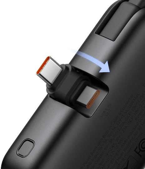 Mcdodo MC-7760 Power Bank 5000mAh 22.5W με Θύρα USB-C Μαύρο