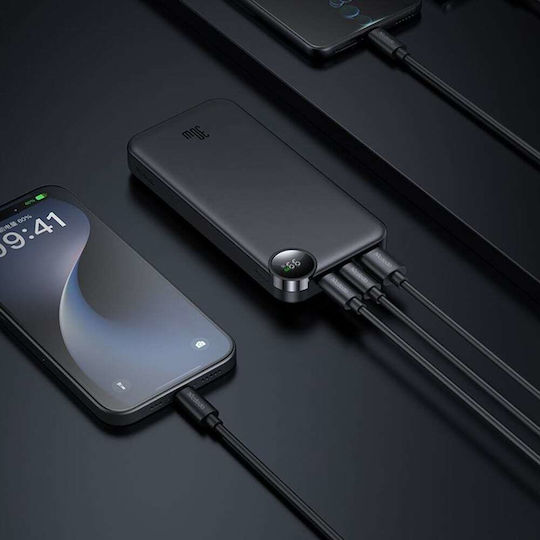 Mcdodo MC-3850 Power Bank 10000mAh 30W με Θύρα USB-A και Θύρα USB-C Μαύρο