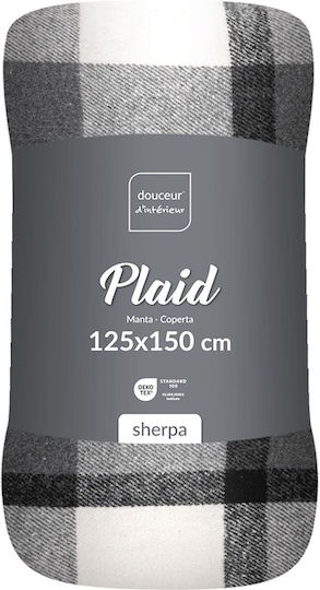 Douceur d'Intérieur Ριχτάρι Πολυθρόνας Sherpa 125x150εκ. Anthracite