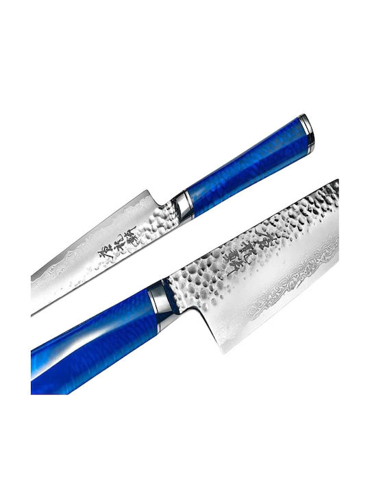 Ryusen Cuțit Santoku din Oțel Damasc 17cm