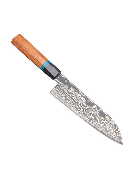 Ryusen Bonten Unryu KAI Μαχαίρι Santoku από Δαμασκηνό Ατσάλι 17.5cm